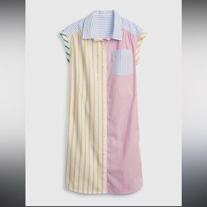 Gap Kids M EUC Mixed Striped Shirt Dress